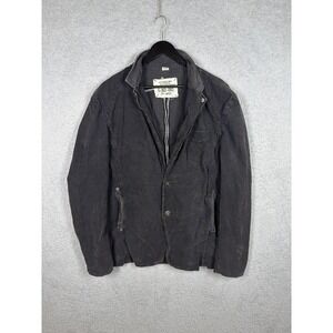Vintage Guess Men's Jacket Gray Utility‎ Blazer Corduroy Size 2XL( Can Fits XL)